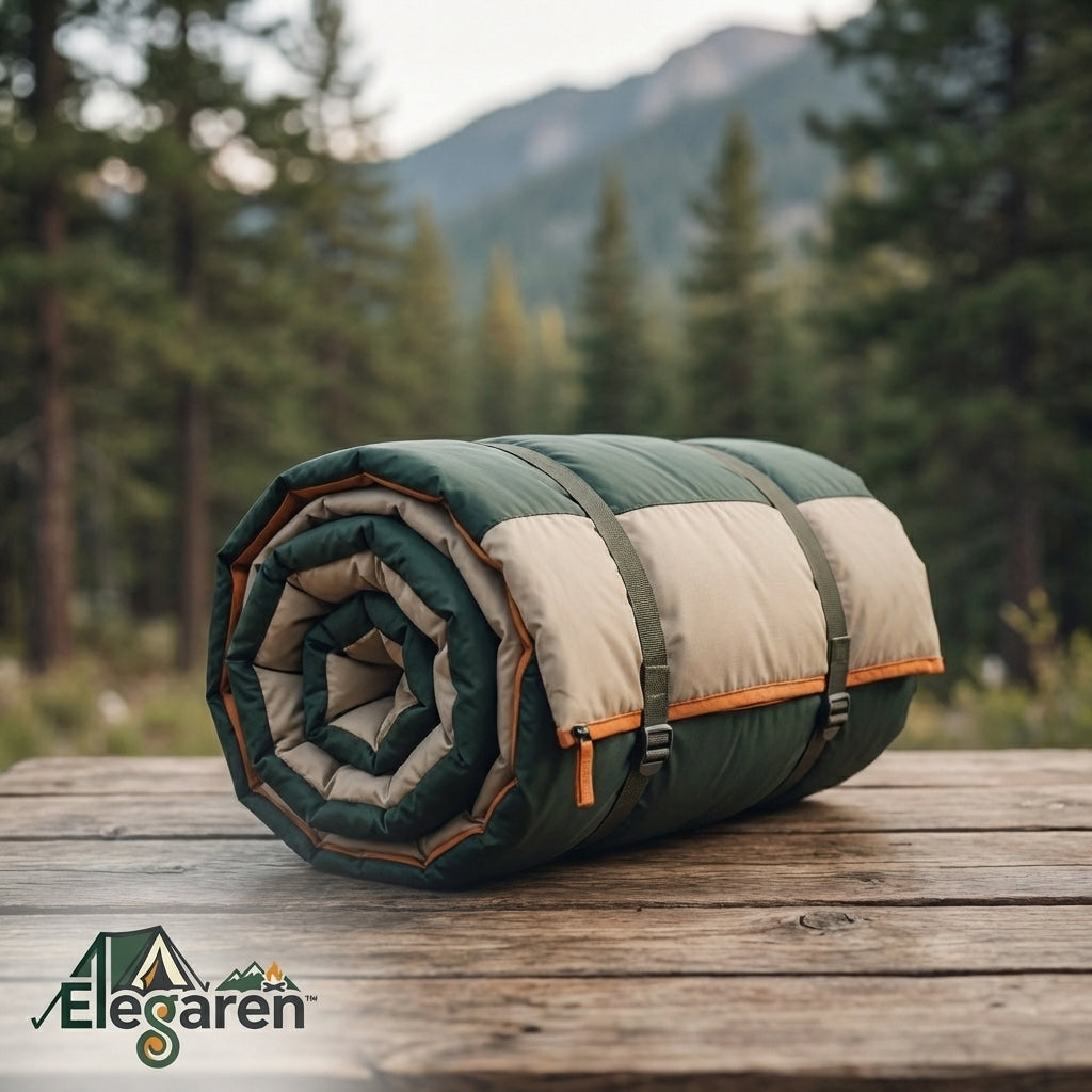 🌄 Elegaren™ TrailRest Roll-Up Camping Mattress